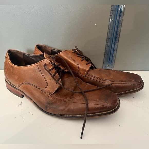 Florsheim  Oxford Dress Shoes Men's Size 10 , Brown Leather - Picture 1 of 7